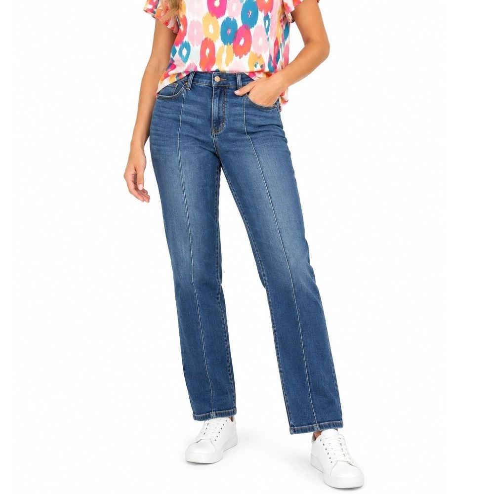 Judy Blue Straight Fit Jeans Women Size 18W Blue Casual Classic Stretch